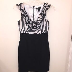 White House Black Market Zebra Dress